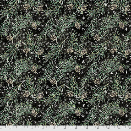 Tim Holtz, Christmastime - Evergreen Pine Boughs Black