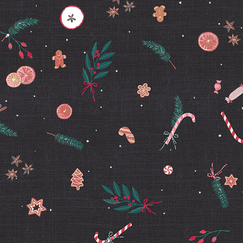 Art Gallery Fabrics: Wintertale - Christmas Potpourri in Flannel
