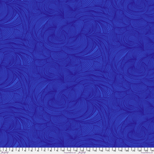 FreeSpirit Fabrics: Adrienne Leban, BioGeo-3 - Blueberry Twist - PWAL020.BLUEBERRY