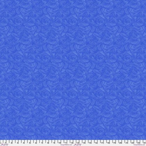 FreeSpirit Fabrics: Adrienne Leban, BioGeo-3 - Blue Hydrangea - PWAL021.BLUE