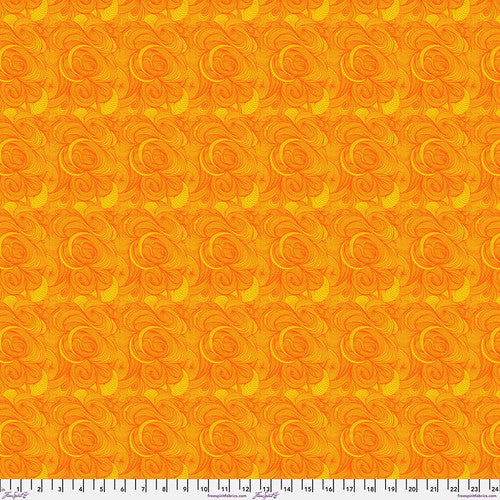 FreeSpirit Fabrics: Adrienne Leban, BioGeo-3 - Orange Peel - PWAL023.ORANGE