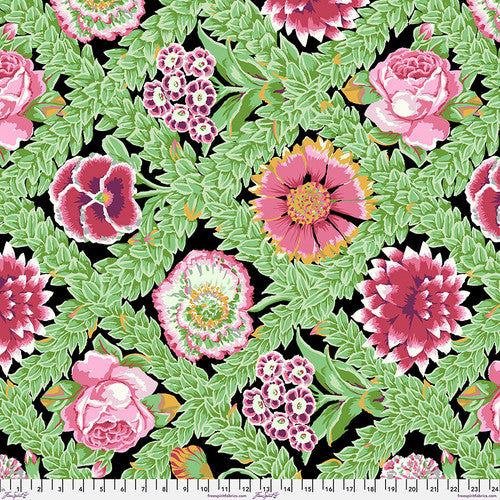 FreeSpirit Fabrics: Kaffe Fassett for the Kaffe Fassett Collective - Flower Lattice - Jewel || Vintage, PWGP011.JEWEL