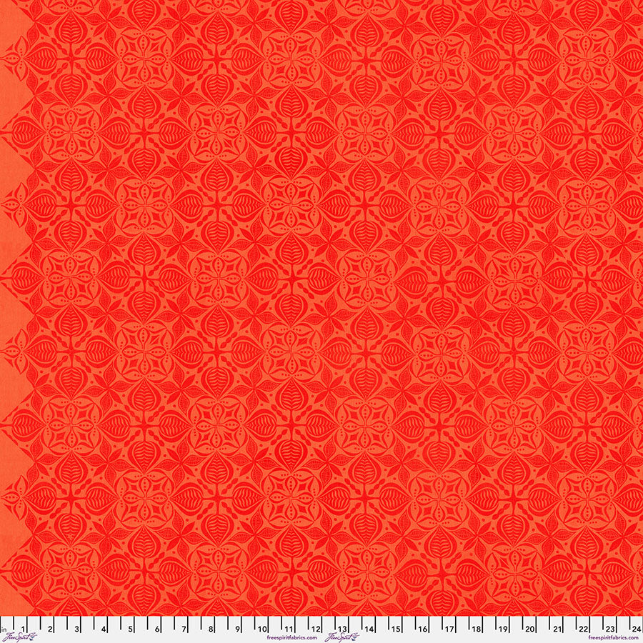 Valori Wells, Collection Grace, Curious - Tangerine || Grace - PWVW038.TANGERINE - Sold by the Half Yard