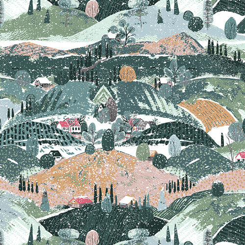 Art Gallery Fabrics: Wintertale - Snowy Hills