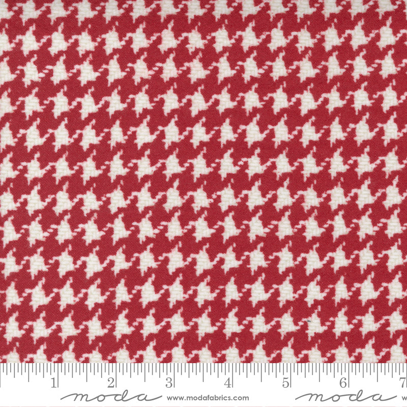 Yuletide Gatherings Flannels Santa's Coat Houndstooth Yardage SKU# 49143-12F Low Quantities