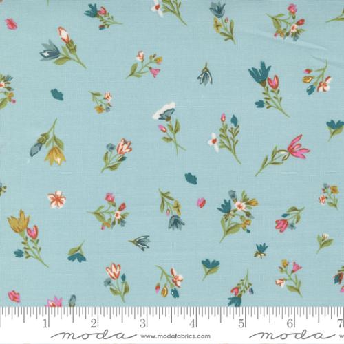 Songbook A New Page Mist 45555 18 Moda #1 - Blessings Flow Small Floralb (2 yards 24")