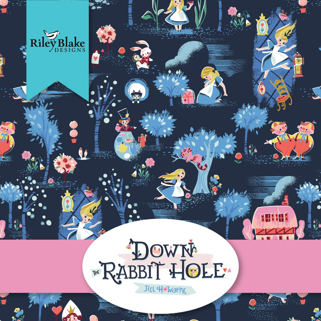 Down The Rabbit Hole 5in Squares, 42pcs/bundle
