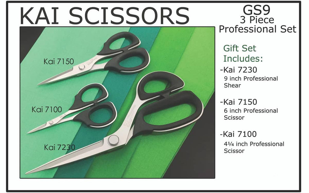 Kai- 3 piece Professional Scissors Set -GS9