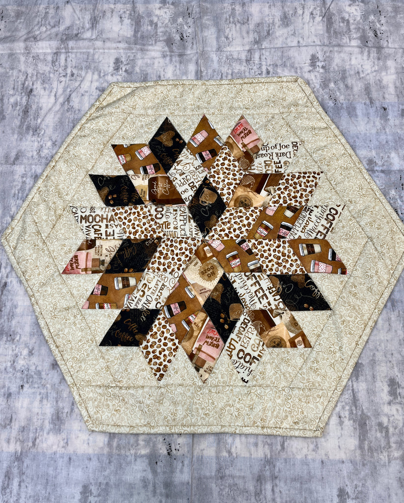 Rock Candy Table Topper Kit Coffee Fabric