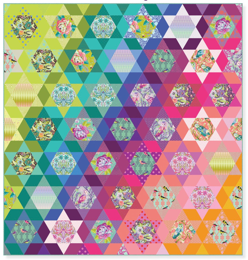 Tula Quilt Kit Moonbow Quilt Kit Moon Garden Fabrics – Sew