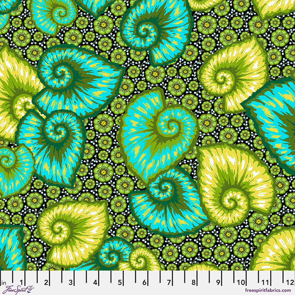 Free Spirit Fabrics Begonia - Green || Tropicalism By Odile Bailloeul
