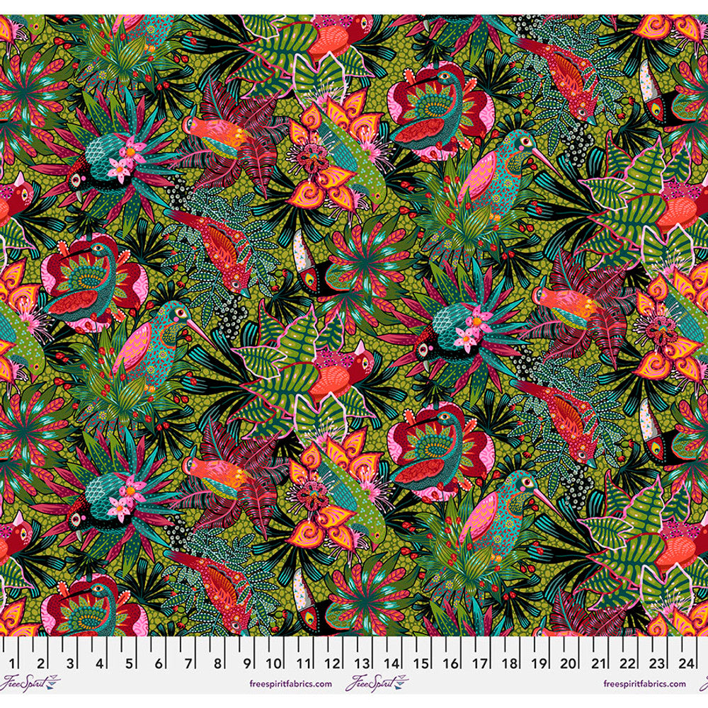Free Spirit Fabrics Caracas - Tropical || Tropicalism By Odile Bailloeul