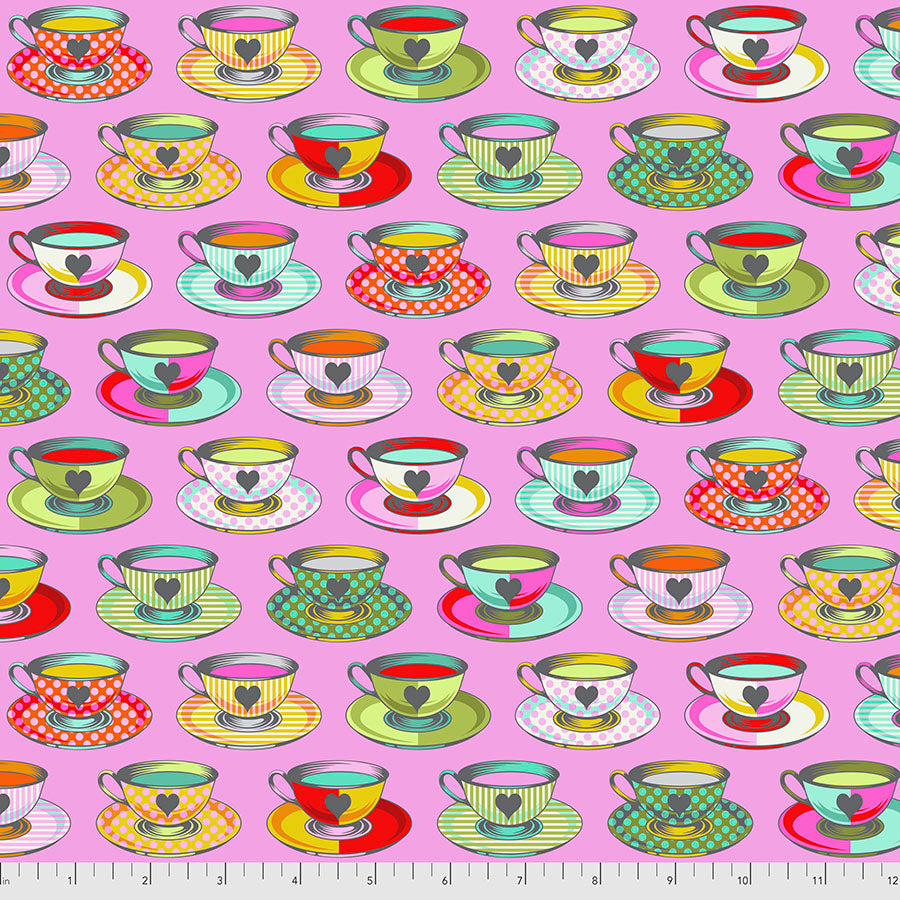 Tula Pink Curiouser and Curiouser Tea Time Wonder PWTP163.WONDER