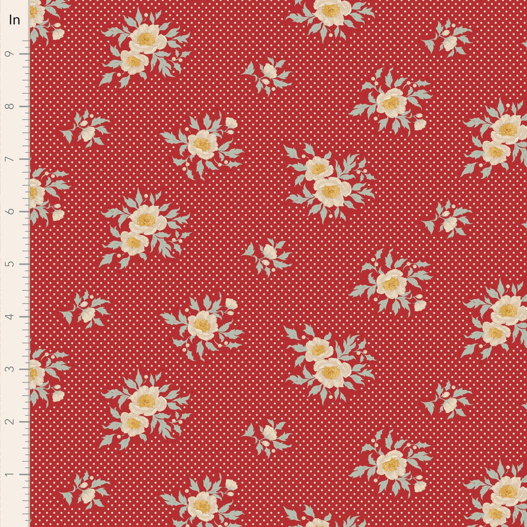 Tilda - Merry Little Christmas - Joy Red - TIL100624-V15 - Sold by the Half Yard