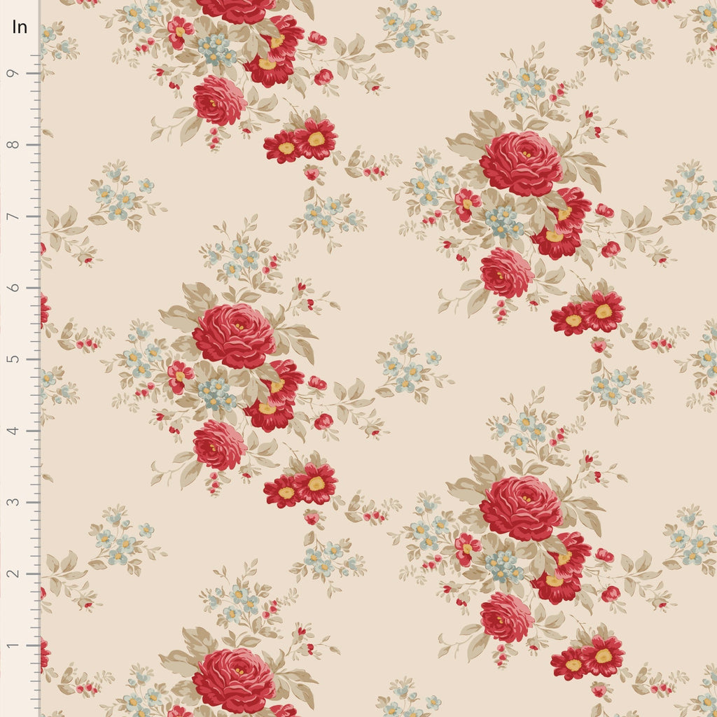 Tilda - Merry Little Christmas - Carol Cream - TIL100637-V15 - Sold by the Half Yard