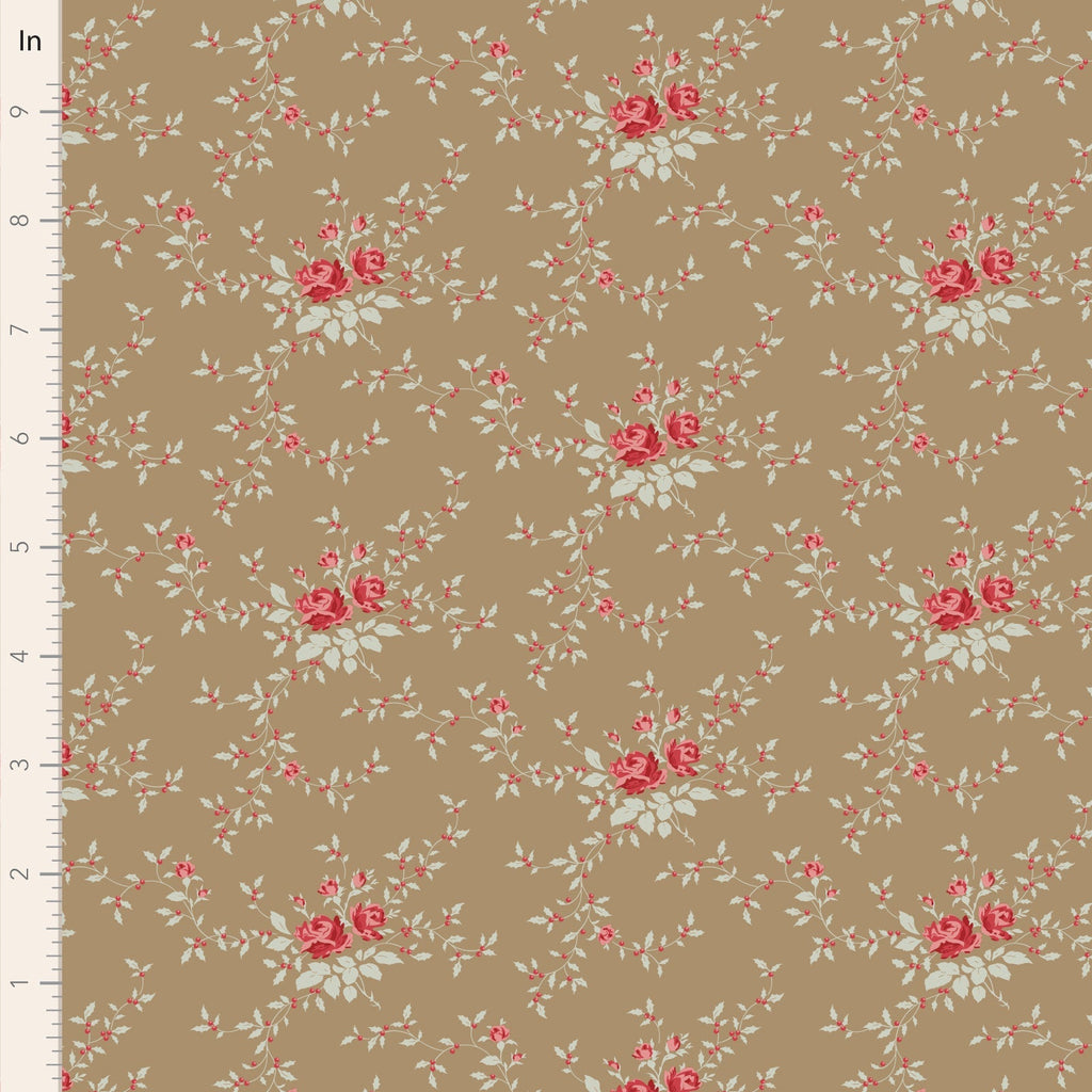 Tilda - Merry Little Christmas Blender - Noel Taupe - TIL110149-V15 - Sold by the Half Yard