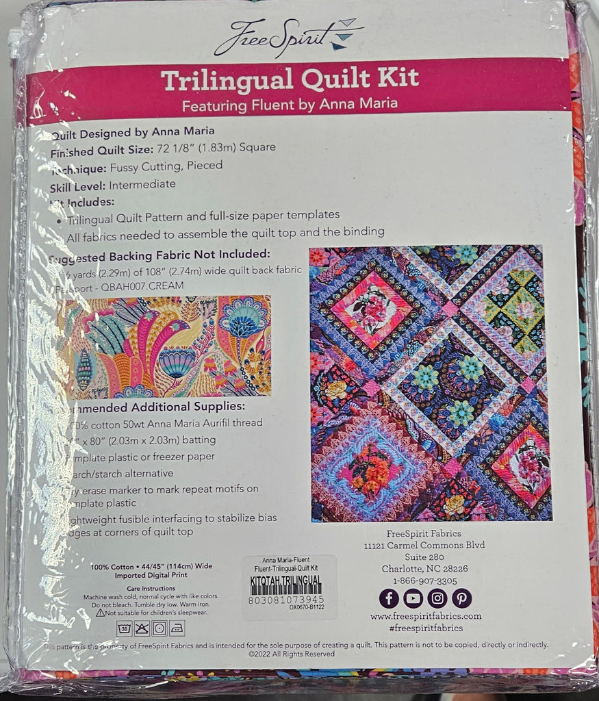 Trilingual Quilt Kit by Anna Maria Horner