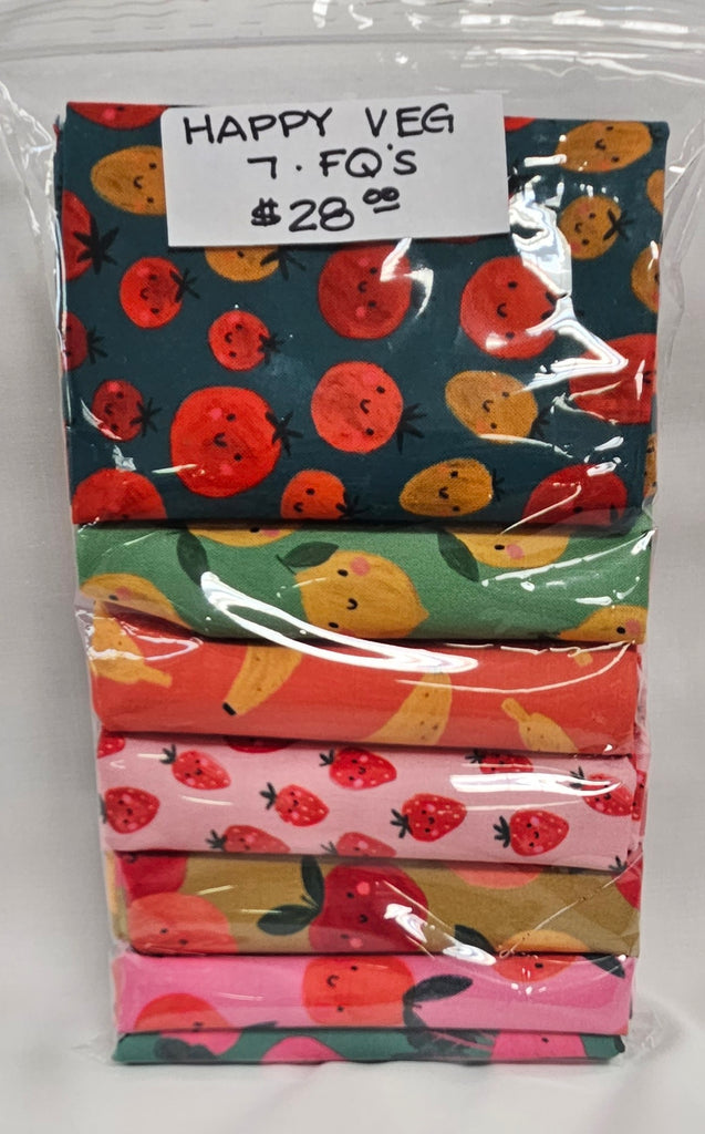 Happy Veg and Fruit Fat Quarter Bundle