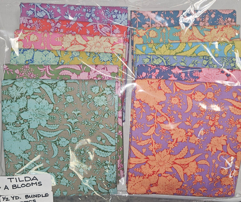 Tilda Abloom Bundle: ½ Yard - 12 Fabrics
