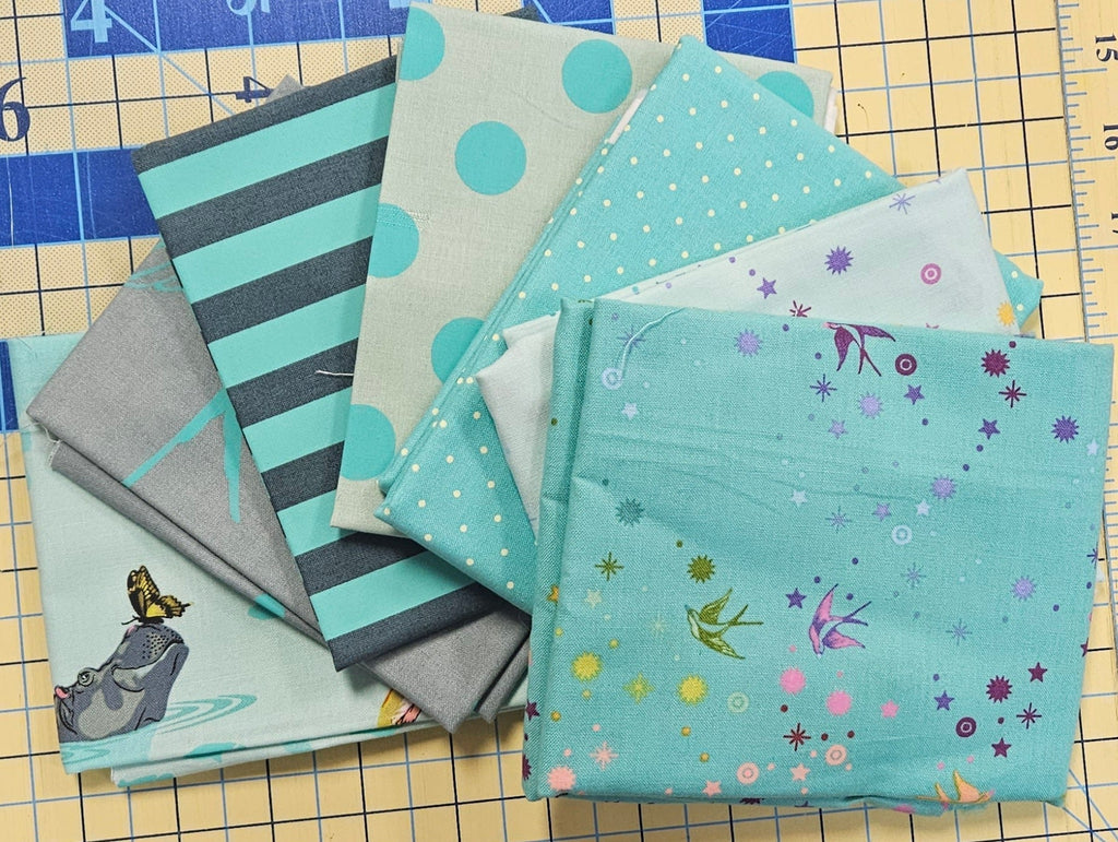 Tula Pink: Custom Curated Bundle - Spirit Hippo (7 Fabrics)