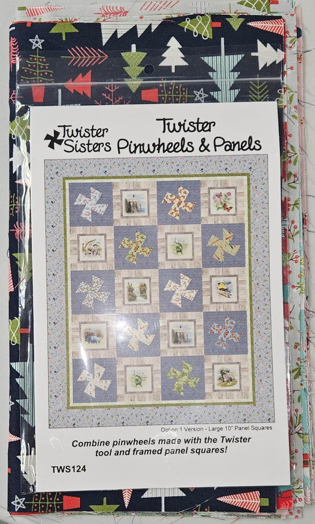 Cup of Cheer - Twister Pinwheels and Panels Christmas Quilt Kit