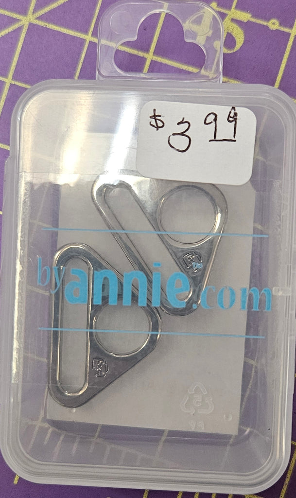 ByAnnie -  Triangle Ring  Flat 1" Nickel Set of Two