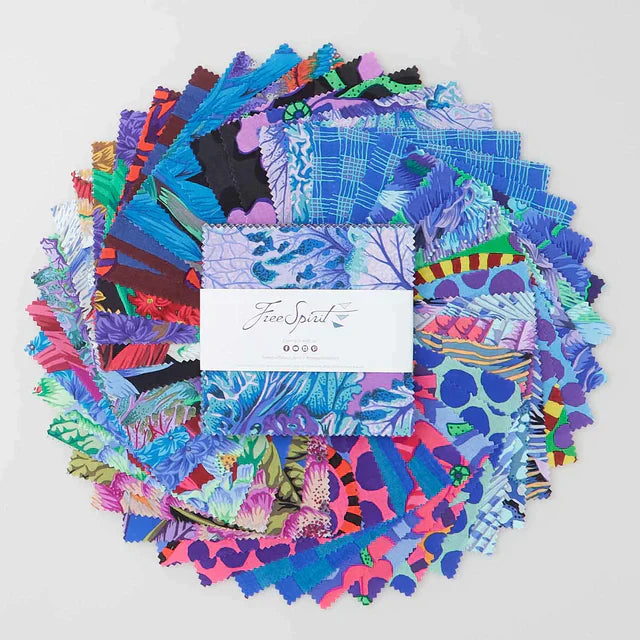 Kaffe Fassett Collective August 2023 Cool - 2.5" Design Rolls