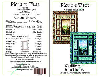 Quilting Renditions - Picture That  Panel Quilt by Kari Nichols - QR1180