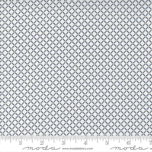 Moda - Nantucket Summer - Sail Check Plaids White - 55265 21 - Sold by the Half Yard