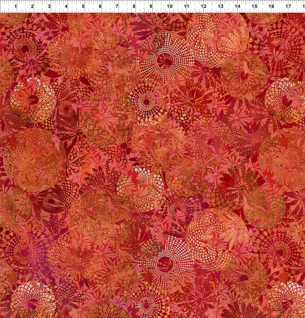 In The Beginning - Allure - Red Exotic - 4ALR-1 - Sold by the Half Yard