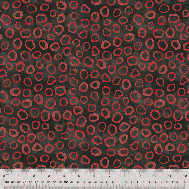 Windham Fabrics - Sketchbook 21 - Gems - 54551D-16 Ember - Sold by the Half Yard