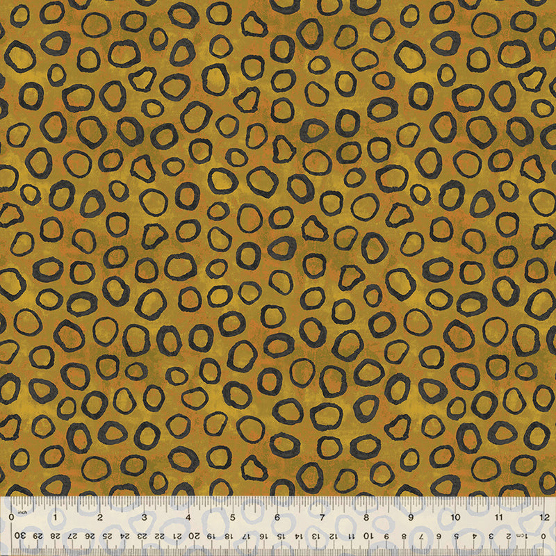 Windham Fabrics - Sketchbook 21 - Gems Ocelot - 54551D-17 Ocelot - Sold by the Half Yard