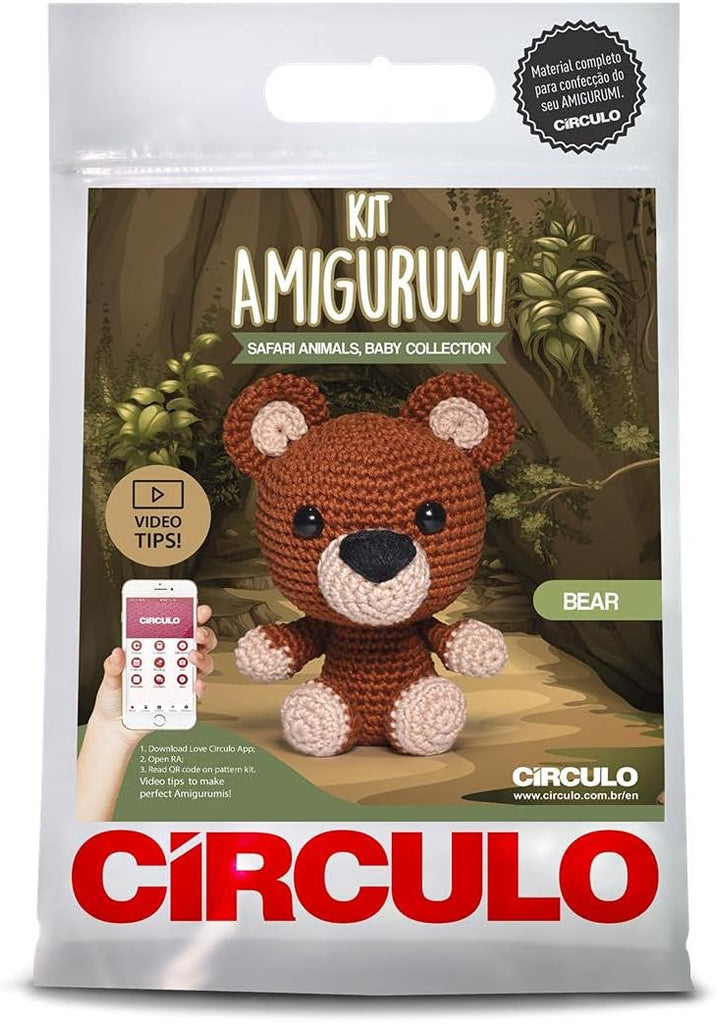 Circulo Amigurumi Kit: Safari Animals Baby- Bear