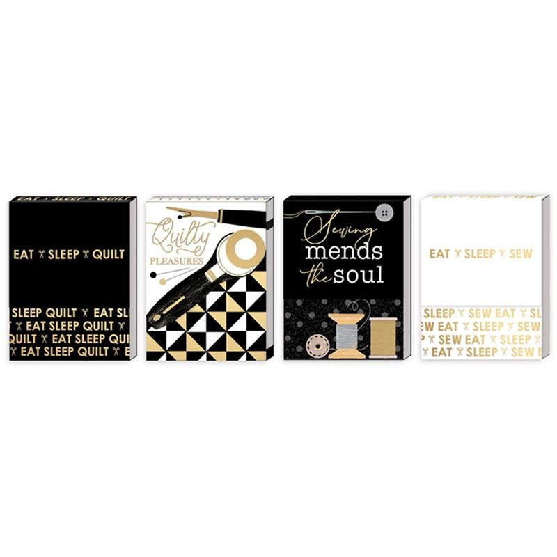 Moda: Pocket Notepad Display Black and Gold