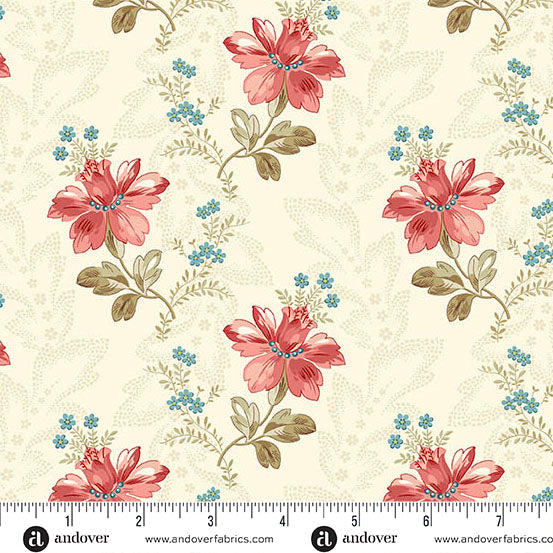 Andover Fabrics - Edyta Sitar - Lighthouse - Seashells Bayou - A-1473-L - Sold by the Half Yard
