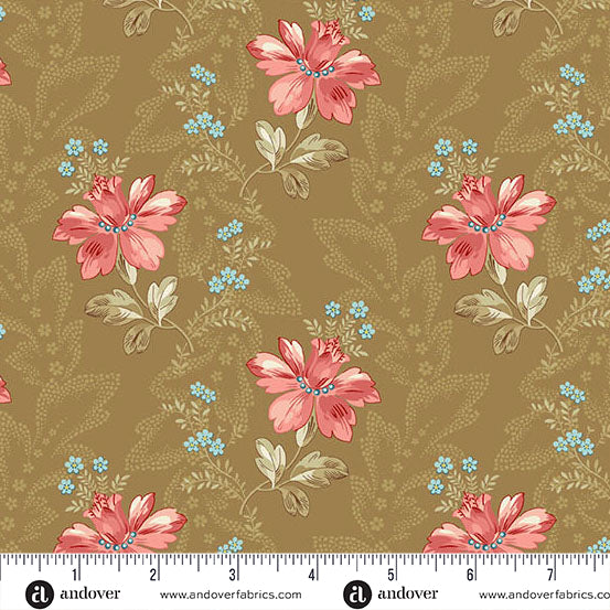 Andover Fabrics - Edyta Sitar - Lighthouse - Canoe Bayou - A-1473-N - Sold by the Half Yard