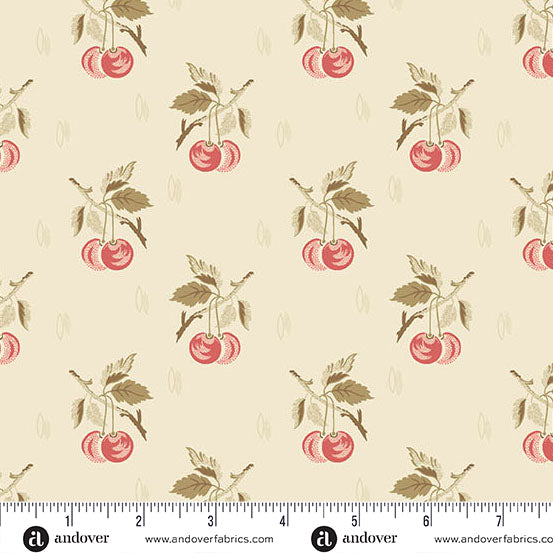 Andover Fabrics - Edyta Sitar - Lighthouse - Sunkissed Sand Cerise - A-1474-L - Sold by the Half Yard