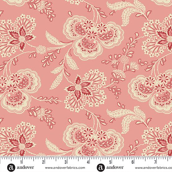 Andover Fabrics - Edyta Sitar - Lighthouse - Red Roof Allium - A-1475-E - Sold by the Half Yard