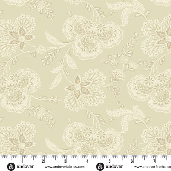 Andover Fabrics - Edyta Sitar - Lighthouse - Sand Allium - A-1475-L - Sold by the Half Yard