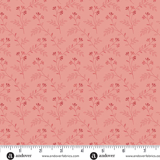 Andover Fabrics - Edyta Sitar - Lighthouse - Pink Lemonade Beach Heather - A-1482-R - Sold by the Half Yard