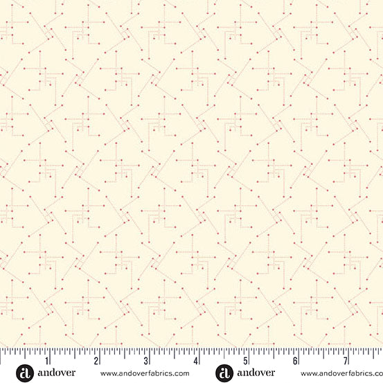 Andover Fabrics - Edyta Sitar - Lighthouse - Seashells Shore Thing - A-1485-L - Sold by the Half Yard
