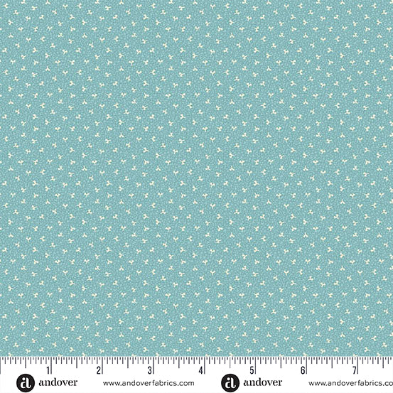 Andover Fabrics - Edyta Sitar - Lighthouse - Clear Sky Sea Glass - A-1486-B - Sold by the Half Yard