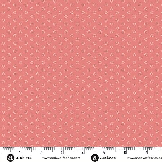 Andover Fabrics - Edyta Sitar - Lighthouse - Pink Lemonade Glimmer - A-1487-E - Sold by the Half Yard