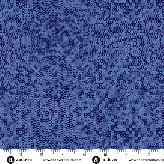 Andover Fabrics - Fairy Rings - Midnight - A-5105-B1 - Sold by the Half Yard