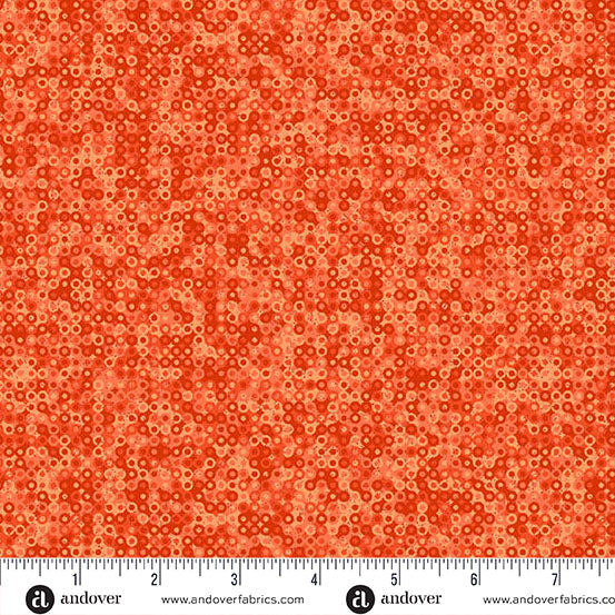Andover Fabrics - Fairy Rings - Marmalade - A-5105-O - Sold by the Half Yard