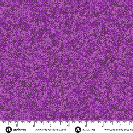 Andover Fabrics - Fairy Rings - Grape - A-5105-P3 - Sold by the Half Yard