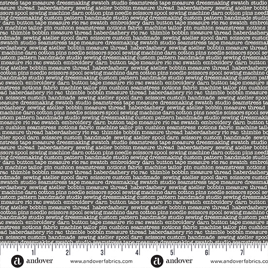 Andover Fabrics - Atelier - Glossary - Grey - MU-135-S - Sold by the Half Yard