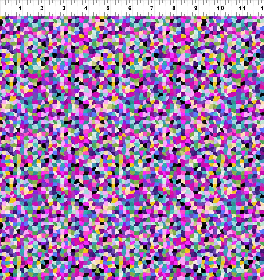 In The Beginning - Flock Together - Jewel Fractal - 7FT-2 Jewel Fractal - Sold by the Half Yard