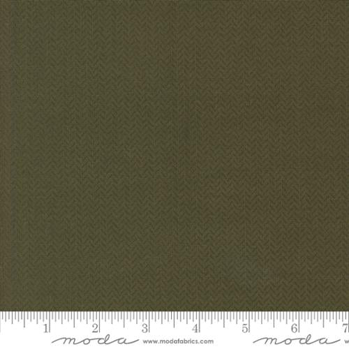 Moda - Berry and Pine - Yule Herringbone Blenders - Wintergreen - 5246-13 - Sold by the Half Yard