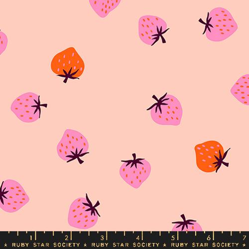 Ruby Star Society - Strawberry and Friends - Pale Peach - RS3085 14 - Sold by the Half Yard